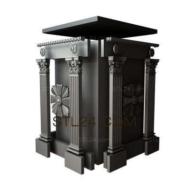 Мебель церковная (MBC_0003) 3D модель для ЧПУ станка